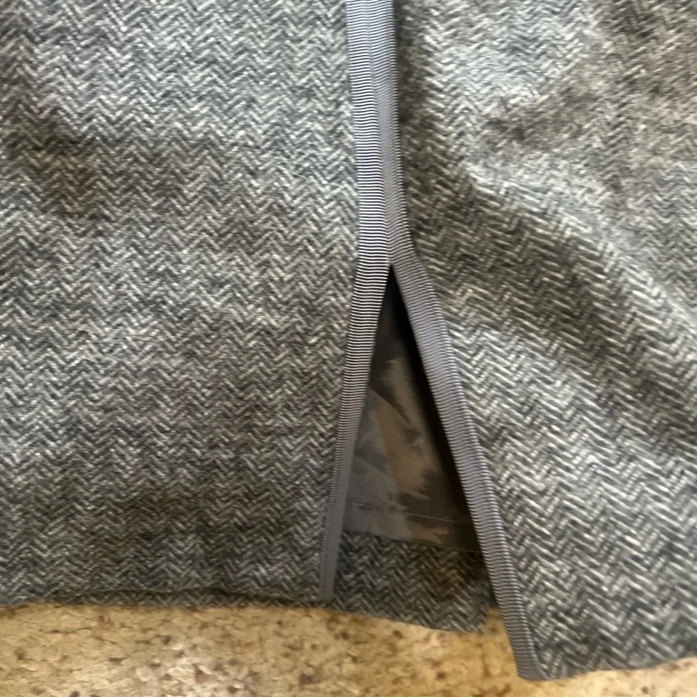 J. Crew Herringbone Knee Length Dress Gray sz 16T Wool blend Workwear business‎